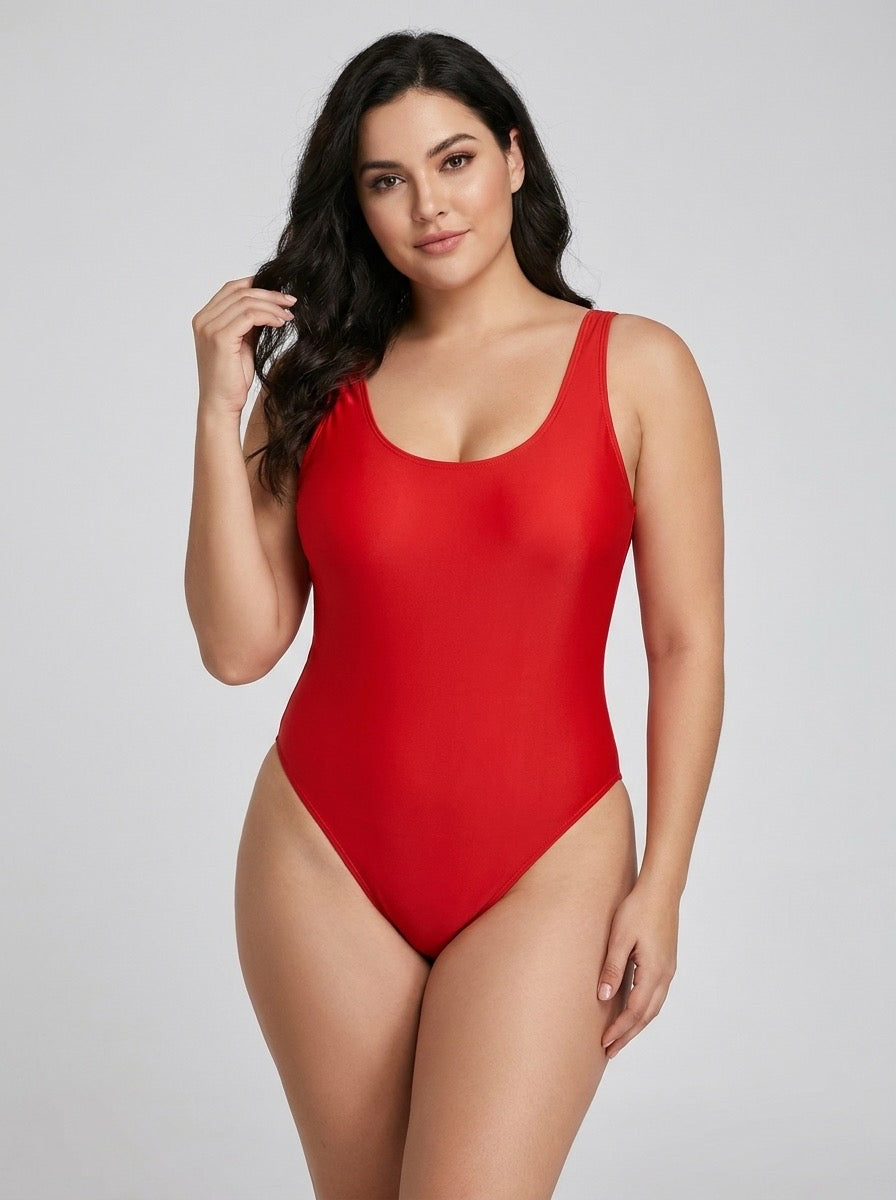 Amalfi High-Cut One-Piece Swimsuit on model