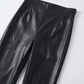Ambra Faux Leather Pant on model