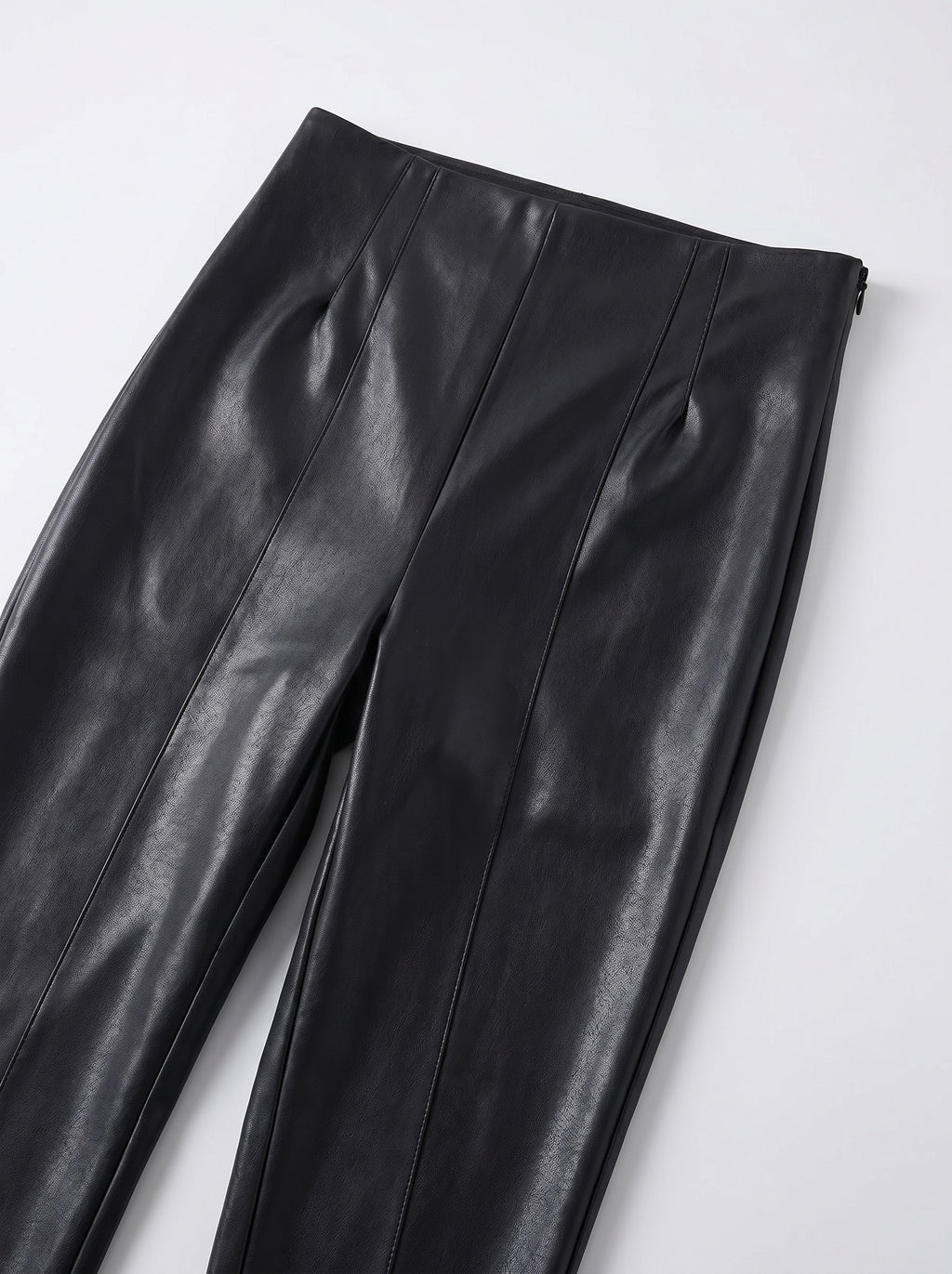 Ambra Faux Leather Pant on model