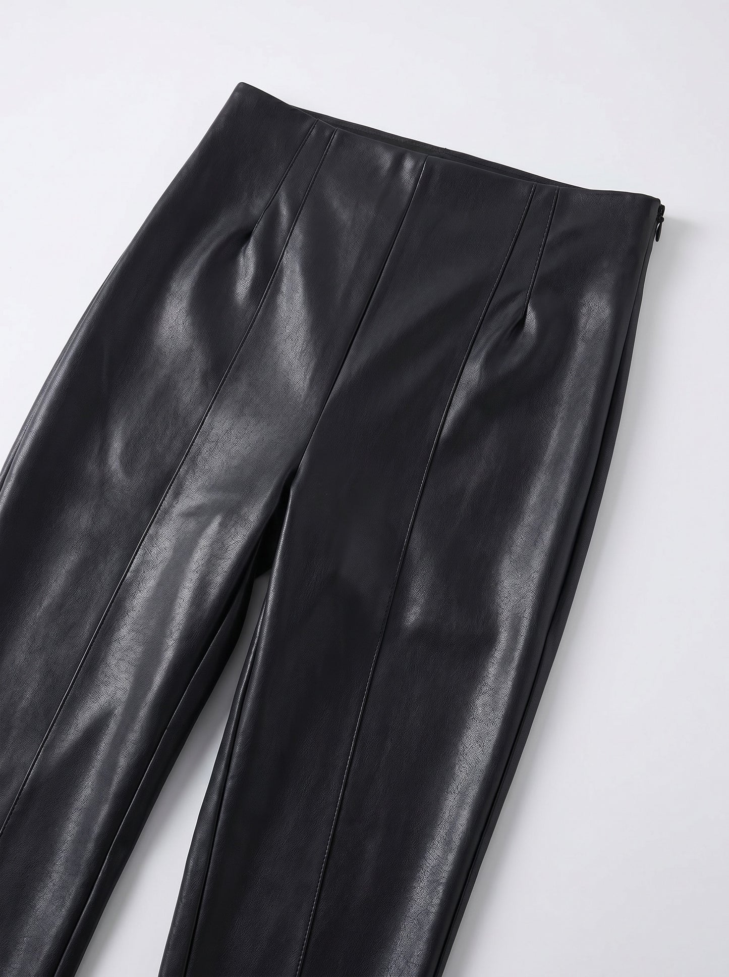 Ambra Faux Leather Pant on model