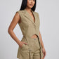 Annalisa Vest & Short Suit Set on model