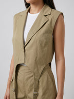 Annalisa Vest & Short Suit Set on model