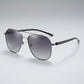 Aria Oversized Aviator Sunglasses on model