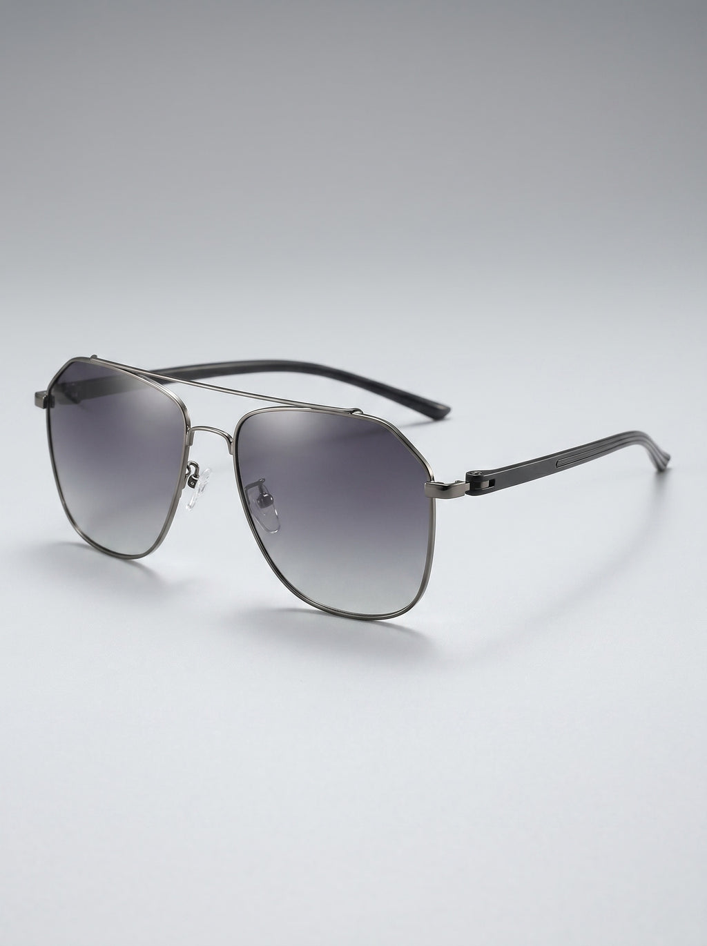 Aria Oversized Aviator Sunglasses on model
