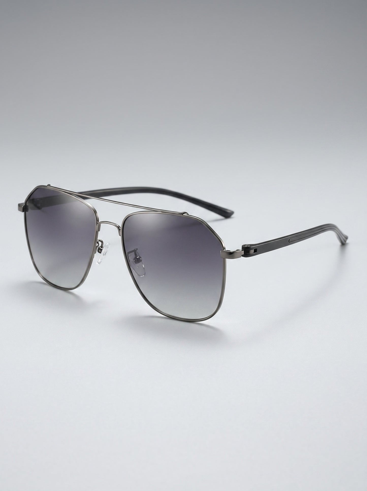 Aria Oversized Aviator Sunglasses on model