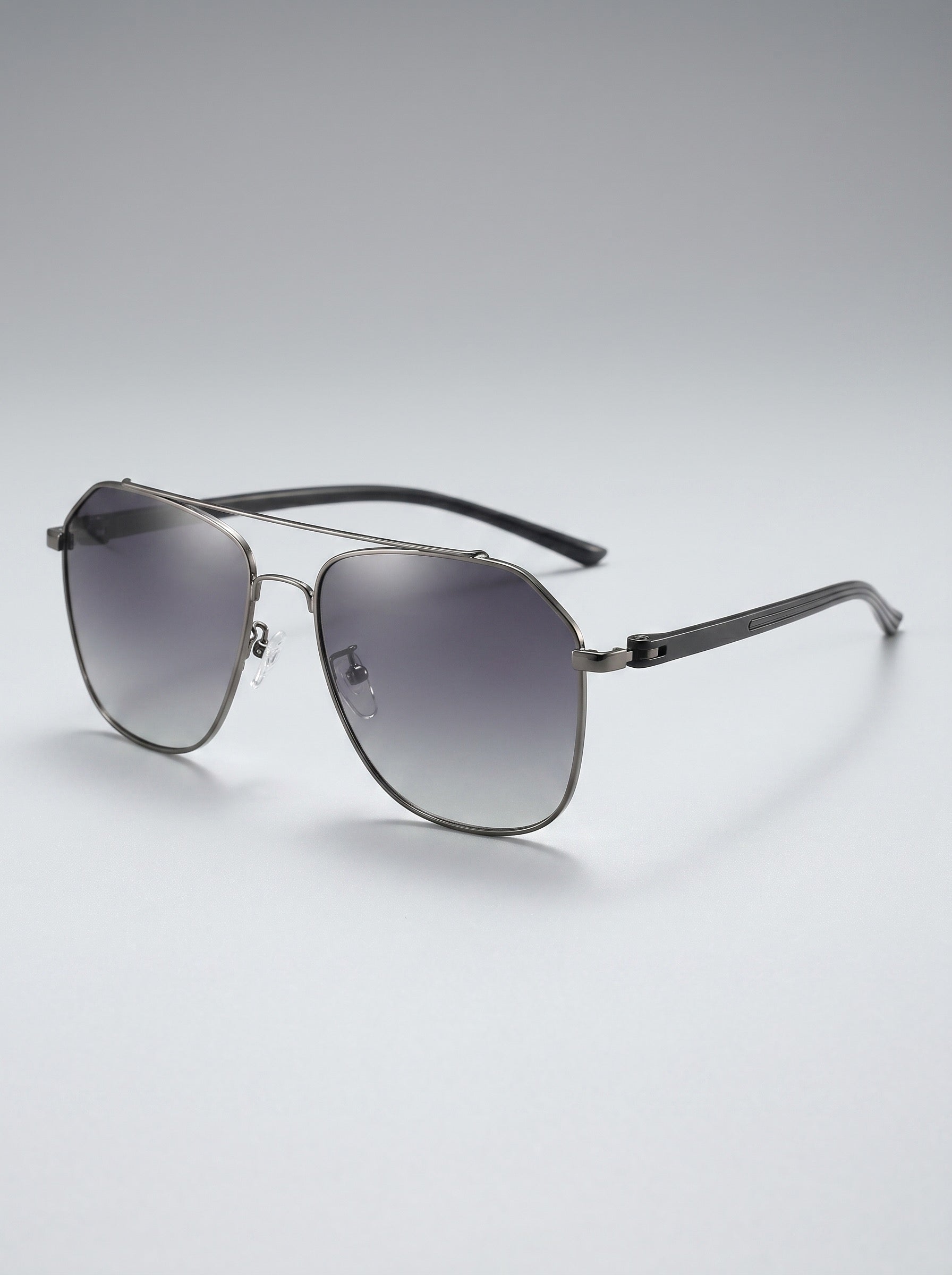 Aria Oversized Aviator Sunglasses on model