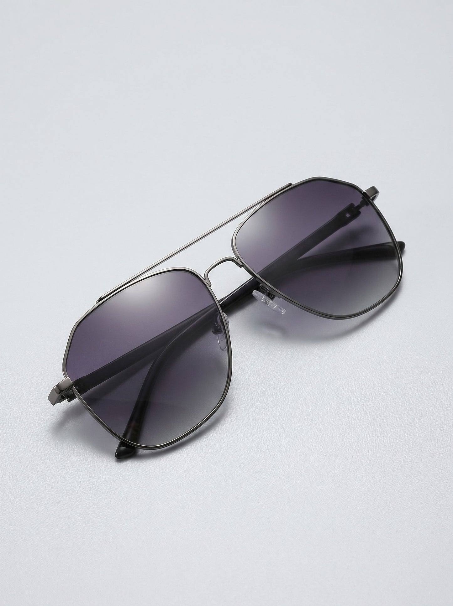 Aria Oversized Aviator Sunglasses on model