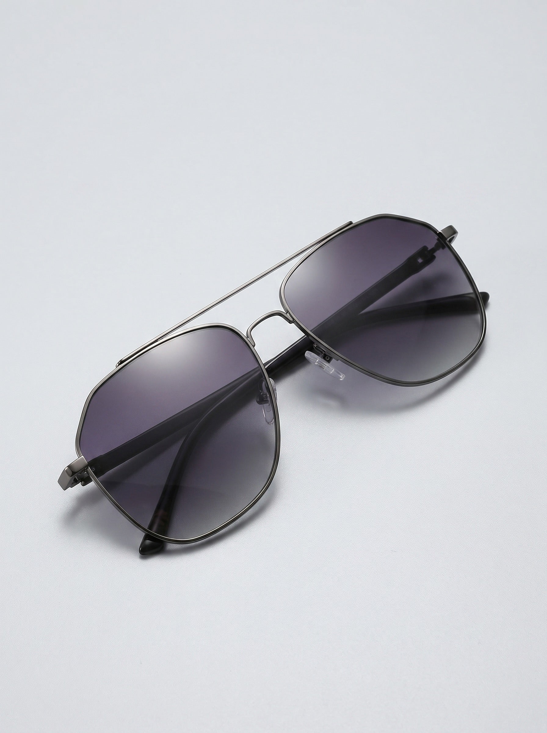 Aria Oversized Aviator Sunglasses on model
