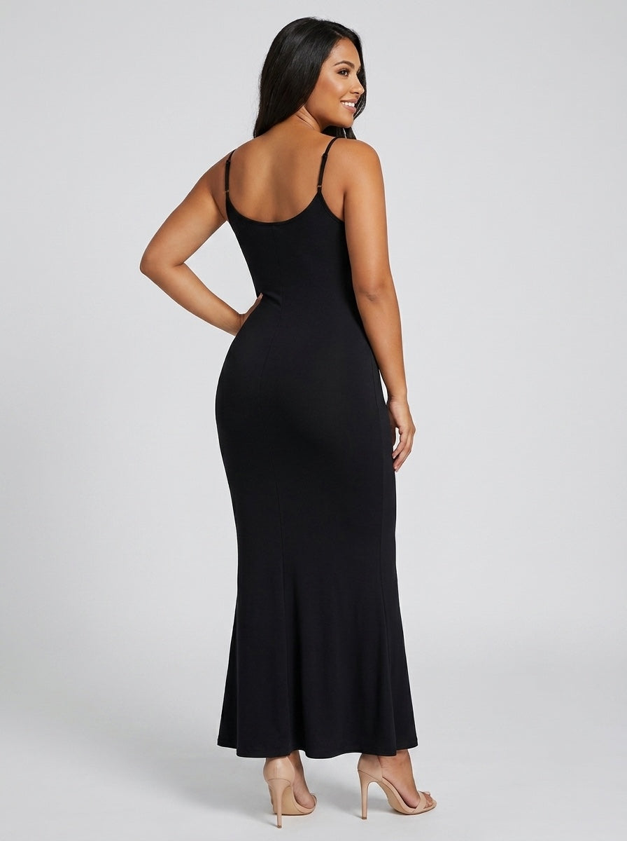 Aria Strappy Maxi Dress on model