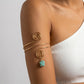 Aurora Spiral Arm Cuff on model