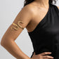 Aurora Spiral Arm Cuff on model