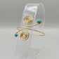 Aurora Spiral Arm Cuff on model