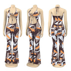 Ottilia Halter Neck Wide Leg Jumpsuit