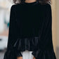 Eloisa Velvet Flute Top