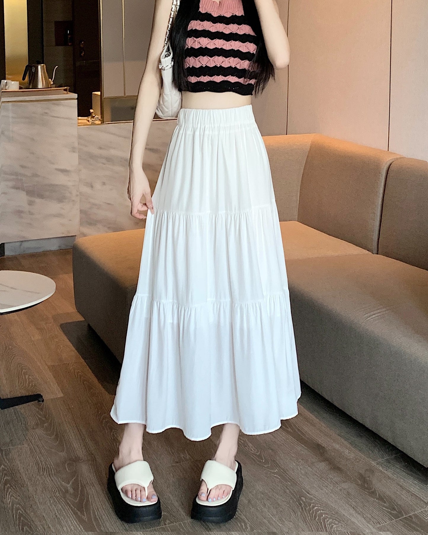 Carmela Tiered Maxi Skirt