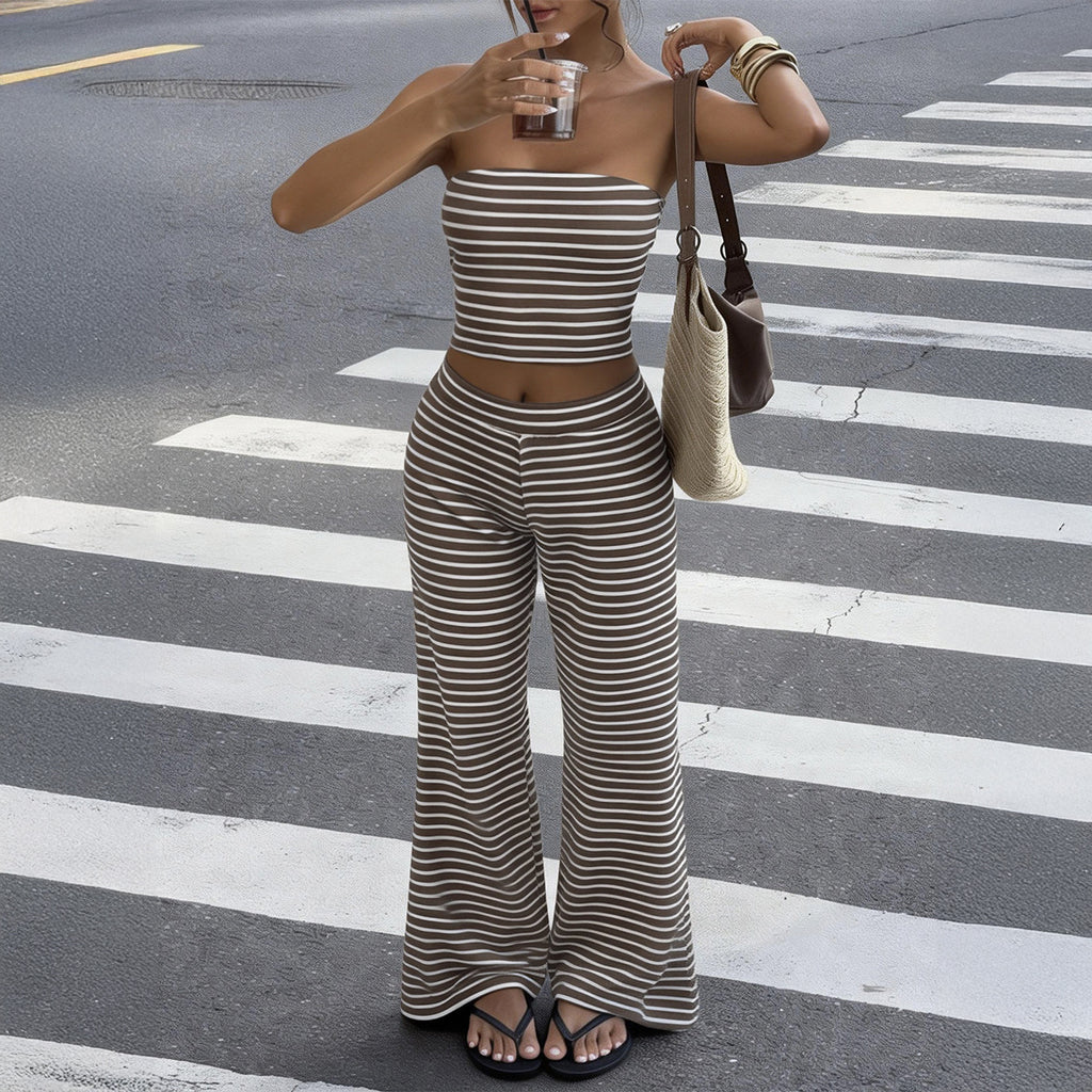 Serena Striped Two-Piece Set — Oli Amore