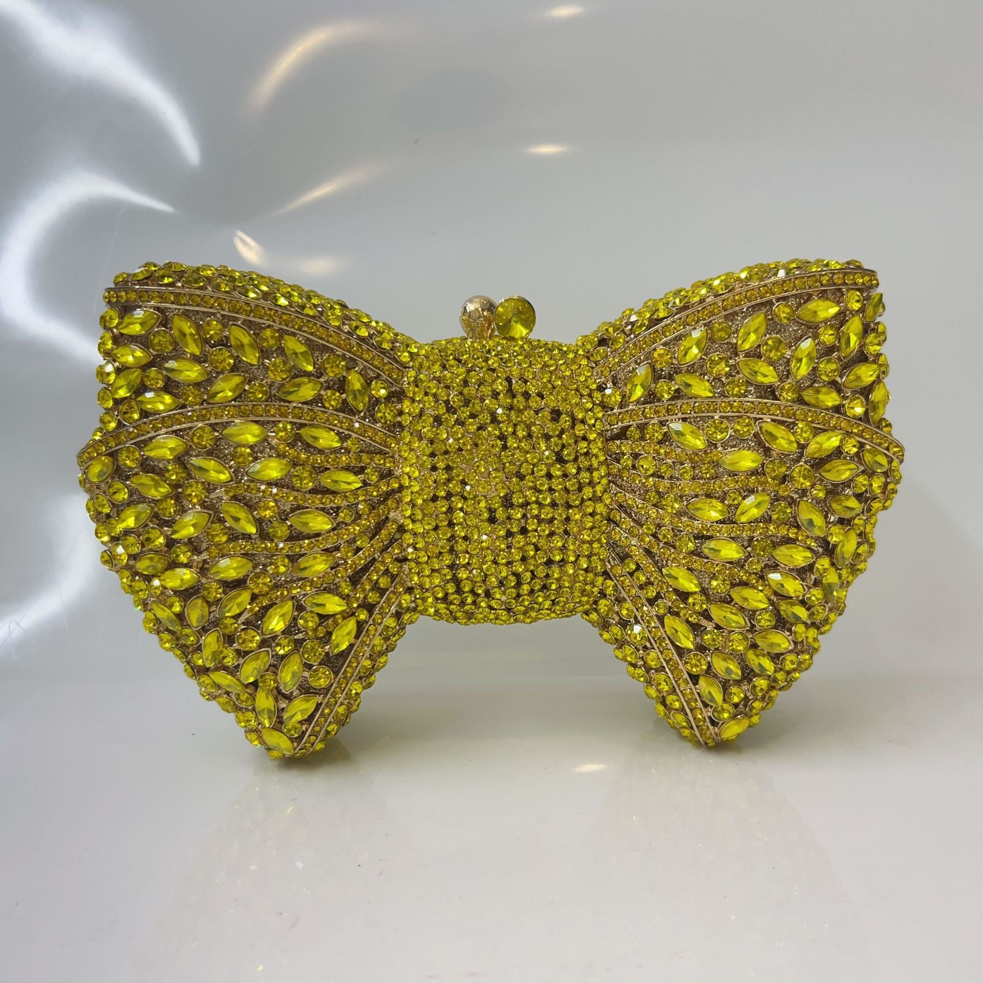 Carmina Crystal Bow Clutch