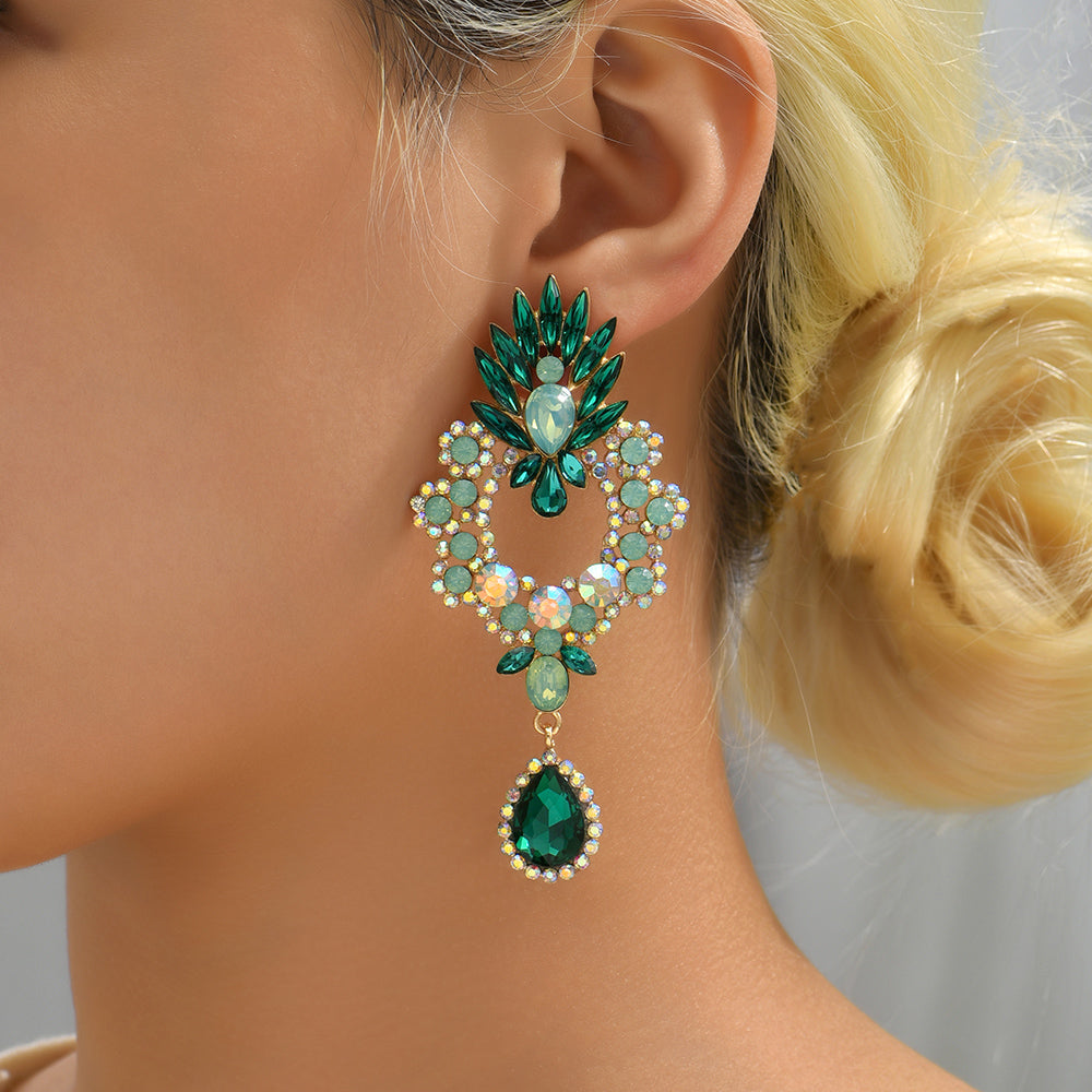 Cintia Crystal Teardrop Drop Earrings