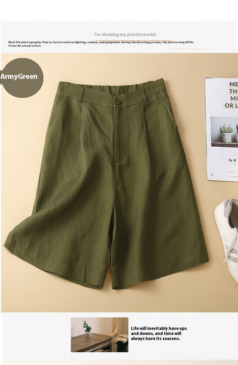 Giorgia Tailored Linen Shorts