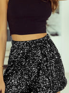 Vittoriana High Waist Sequin Shorts