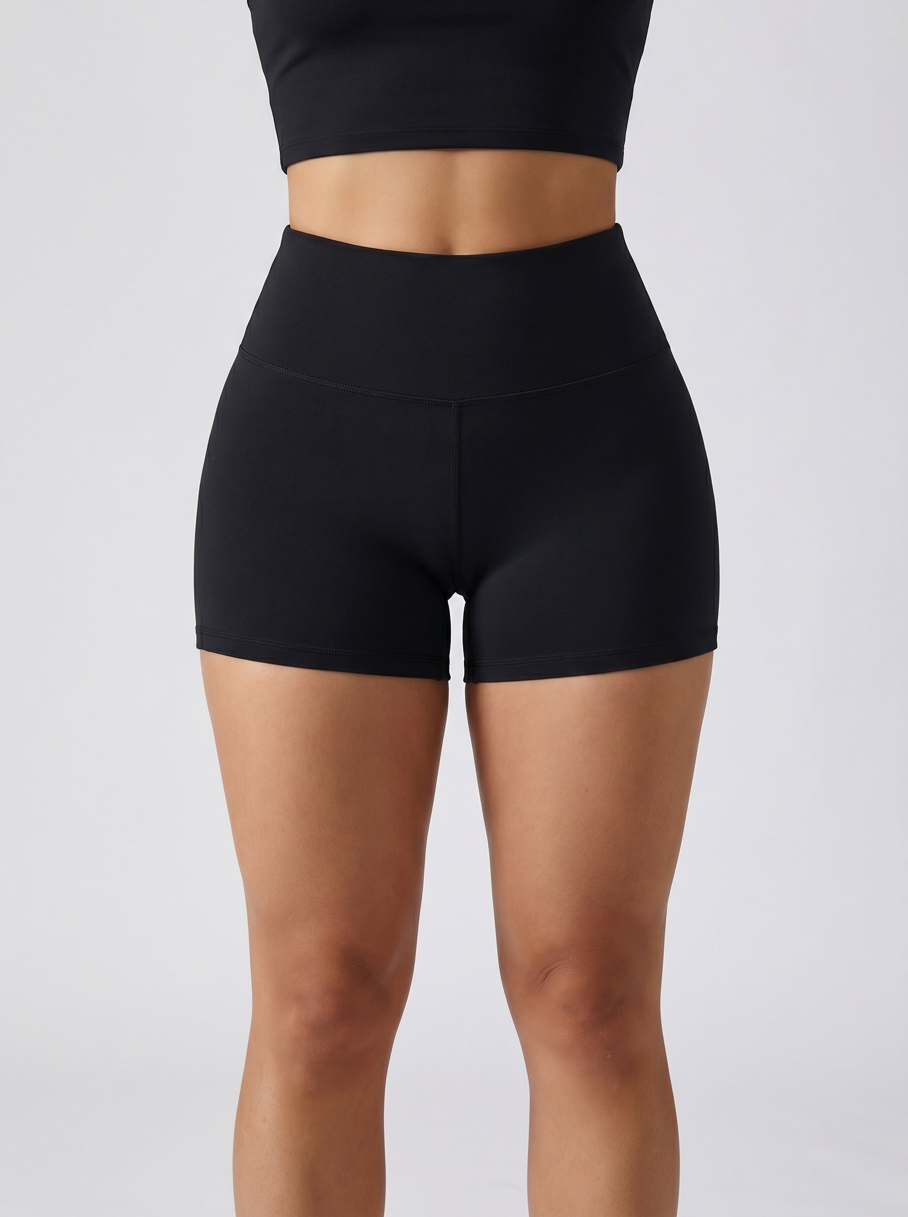 Bay High-Waist Biker Short on model