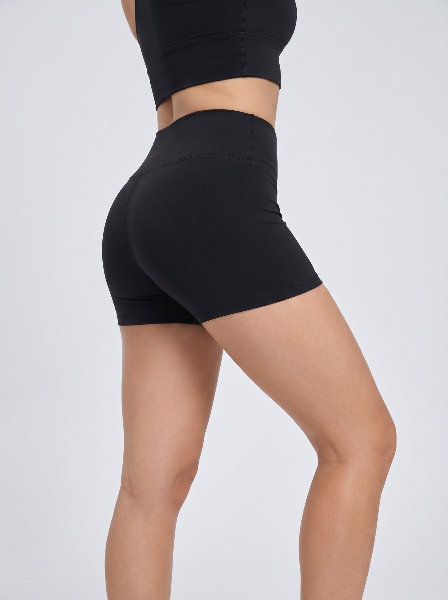 Bay High-Waist Biker Short on model