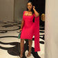 Rossana Cape Sleeve Bodycon Dress