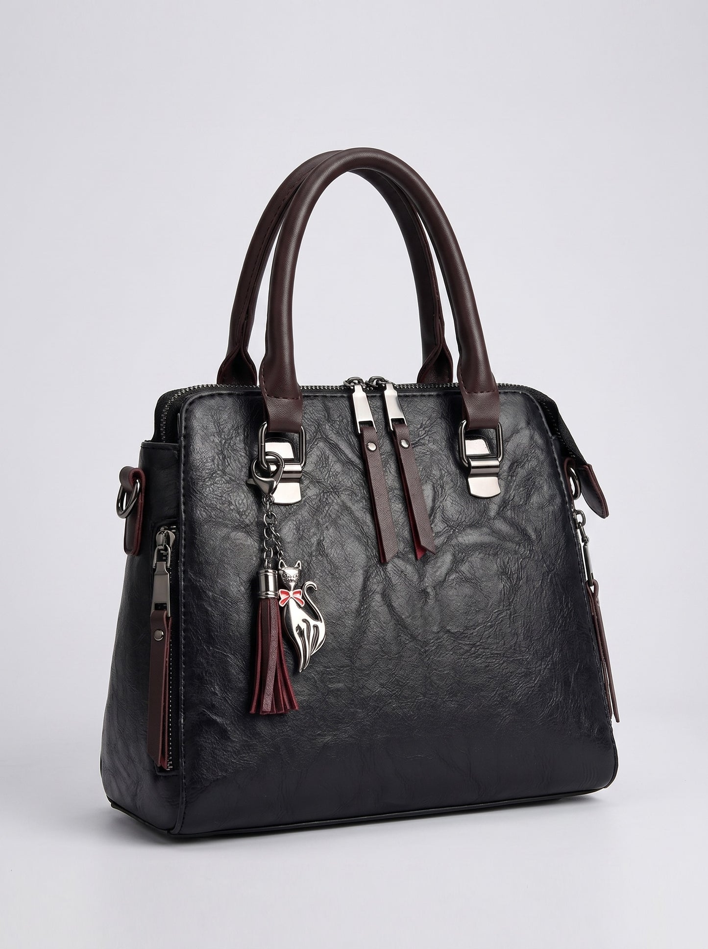 Beatrice Top-Handle Satchel on model