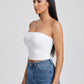 Bella Second-Skin Tube Top on model