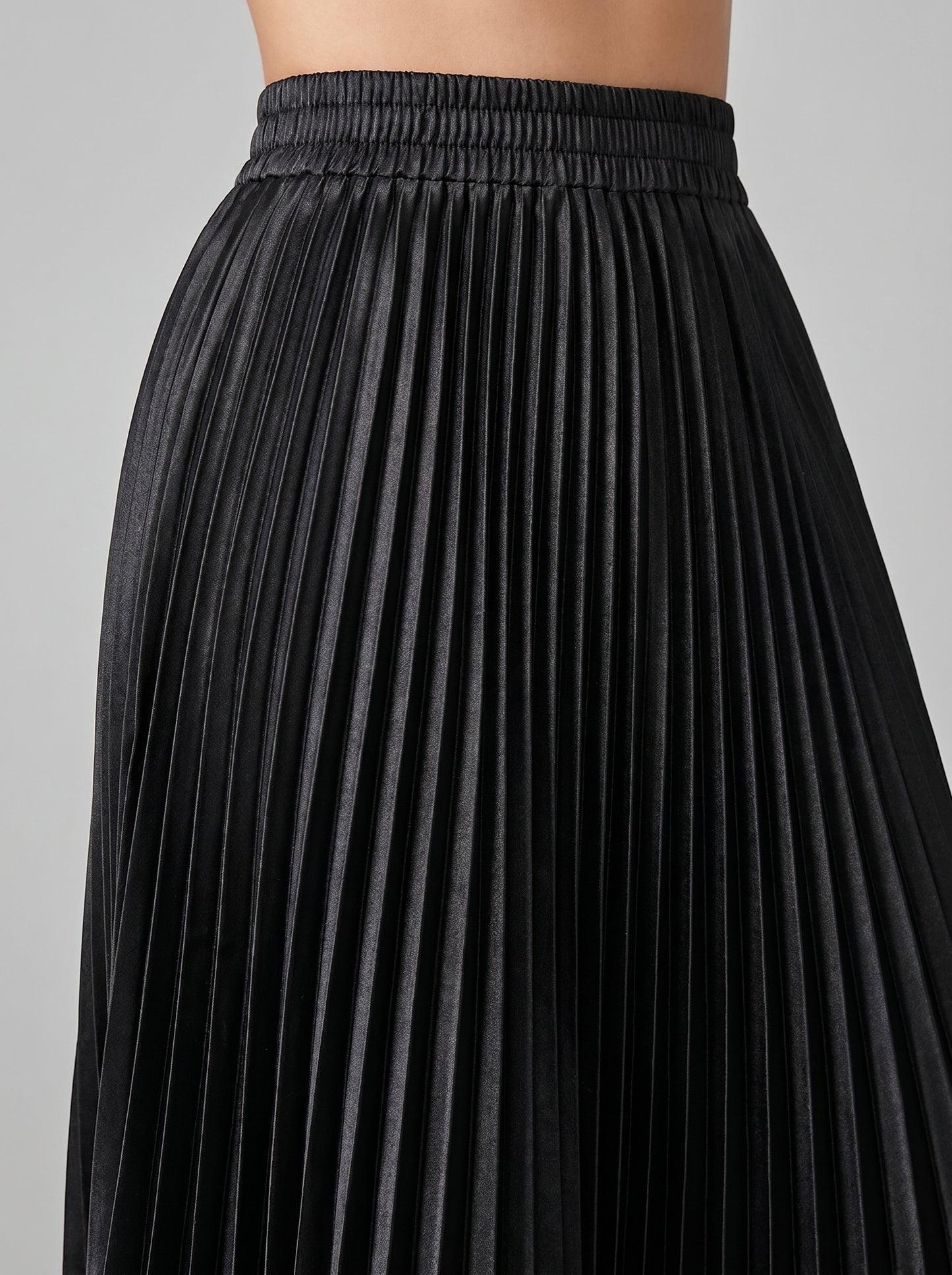 Bellini Pleated Midi Skirt on model