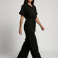 Bianca Collared Wide-Leg Jumpsuit on model