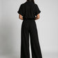 Bianca Collared Wide-Leg Jumpsuit on model