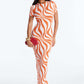 Gia Leopard Ribbed Maxi Dress