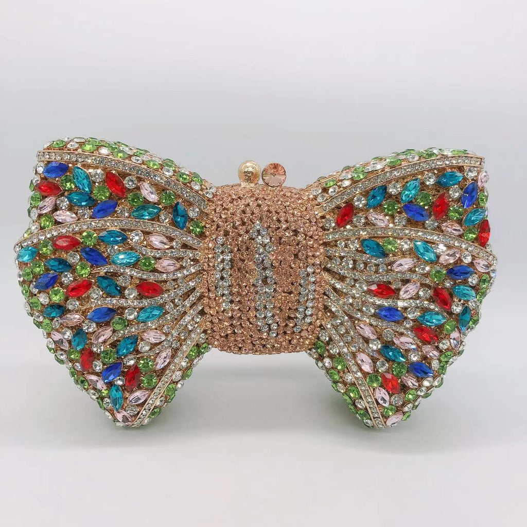 Carmina Crystal Bow Clutch