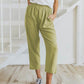 Marcella Cropped Linen Pant