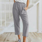 Marcella Cropped Linen Pant