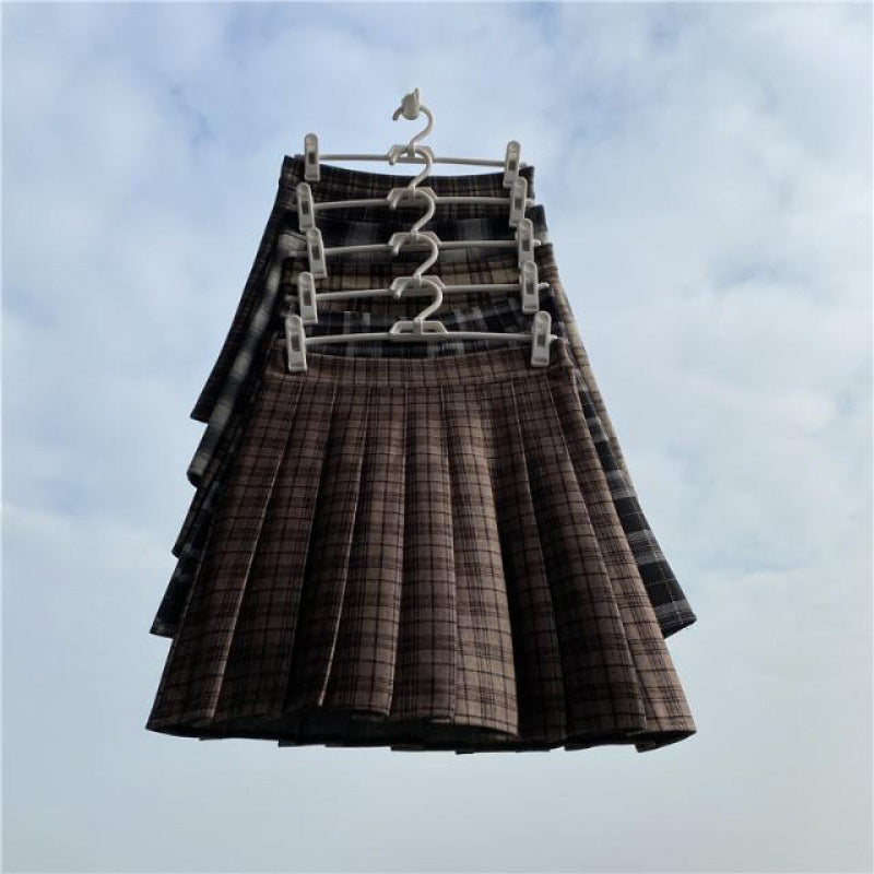 Mirabella Pleated Plaid Skirt
