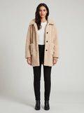 Camilla Teddy Coat on model