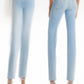 Cara High-Waist Cropped Slim Jean on model