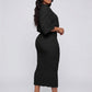 Carlotta Textured Knit Set on model
