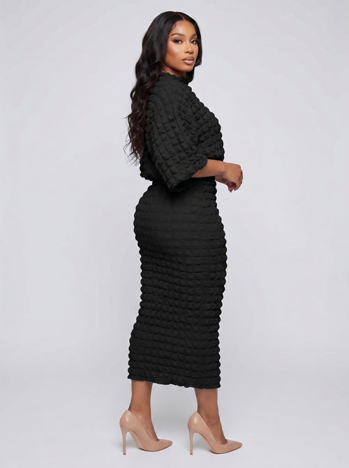 Carlotta Textured Knit Set on model