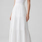 Carmela Tiered Maxi Skirt on model