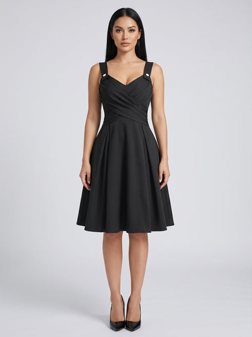 Caterina Fit & Flare Dress on model