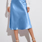 Serena Satin Bias Midi Skirt