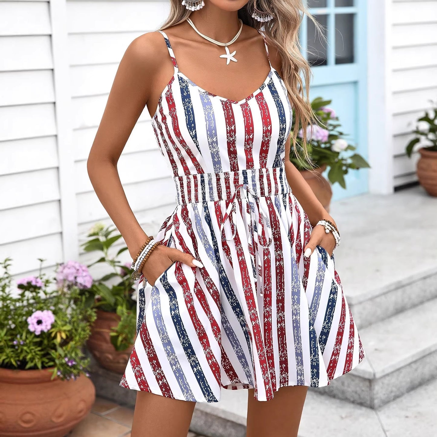 Portofino Striped Sundress