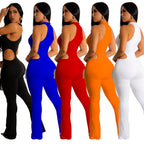 Petra Halter Cutout Bodycon Jumpsuit