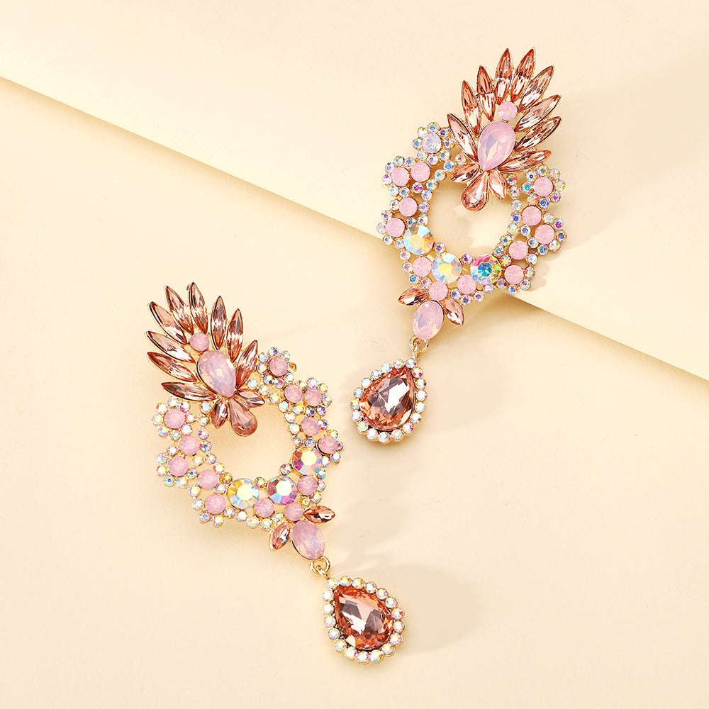 Cintia Crystal Teardrop Drop Earrings