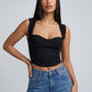 Chiara Sweetheart Corset Top on model