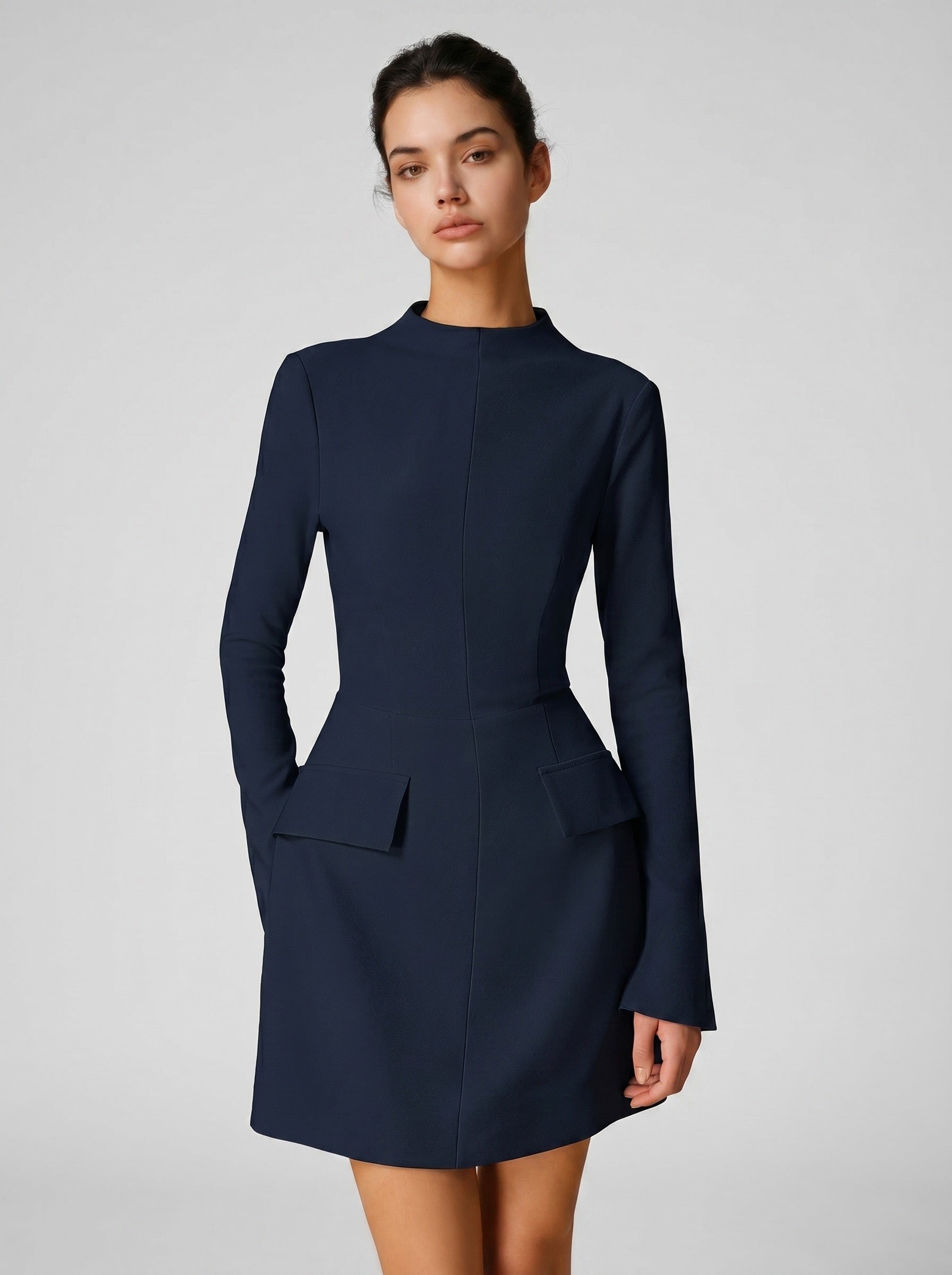 Costanza Tailored Mini Dress on model