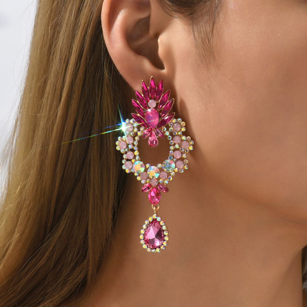 Cintia Crystal Teardrop Drop Earrings